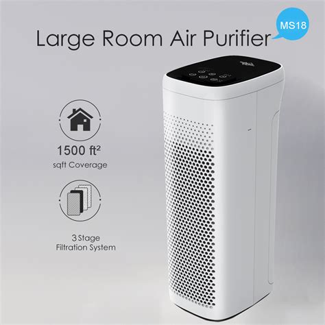 MS® Air Purifier for Home Large Room with H13 True HEPA Filter, Air ...