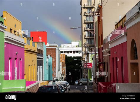 Bo Kaap colored houses Stock Photo - Alamy