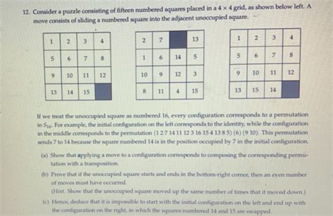 b+c ced in a 4x4 grid, as shown below left. A 12. Consider a puzzle ...