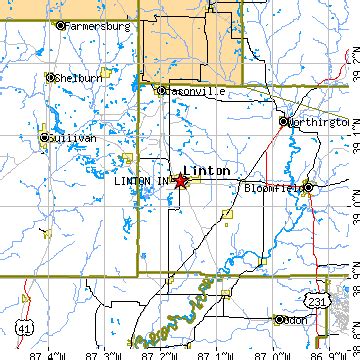 Linton, Indiana (IN) ~ population data, races, housing & economy