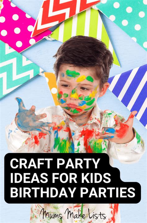 21 Arts and crafts party ideas for kids birthday parties