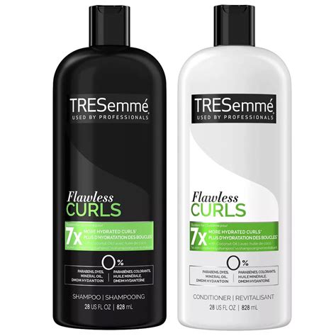 Amazon.com : TRESemmé Flawless Curls Shampoo and Conditioner Set, Curly ...