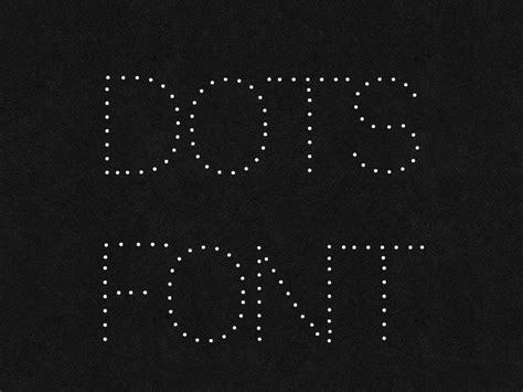 Dotted Dot Free Font by Vladimir Carrer on Dribbble