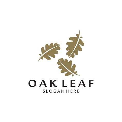 vector oak leaf logo design 21871103 Vector Art at Vecteezy