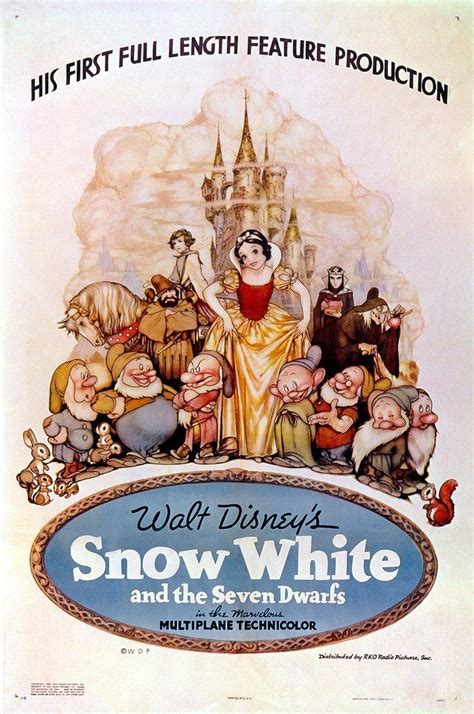 "Snow White" Movie Poster. | Disney pôsteres de filmes, Disney films, Disney vintage