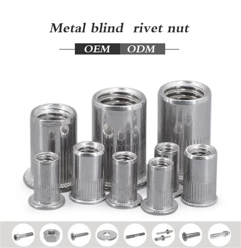 304 Stainless Steel Sheet Metal Blind Rivet Nut - Buy Sheet Metal Rivet Nut,Rivet Nut,Blind ...