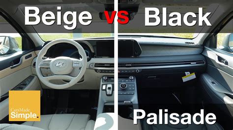 2023 Hyundai Palisade Limited Black vs Beige/Navy Interior | Side by Side Comparison! - YouTube