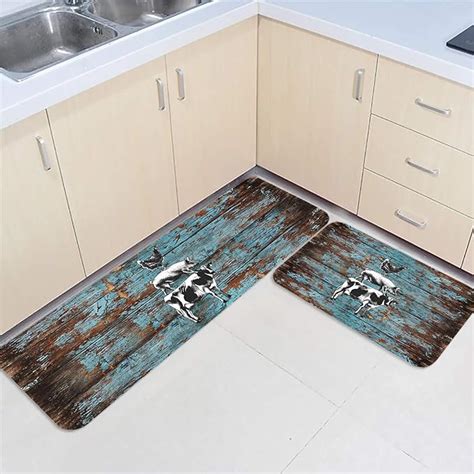 Amazon.com: Kitchen Rugs and Mats Non Skid Washable Sets Farmhouse Anti ...