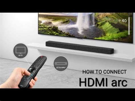 HOW TO CONNECT HDMI arc LG TV TO SOUND BAR - YouTube