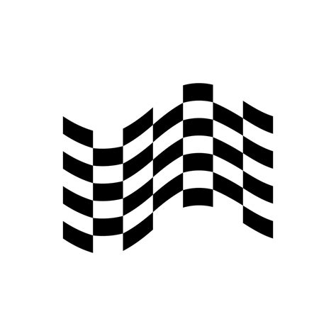 black and white racing flag logo design 26329567 Vector Art at Vecteezy