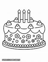 Birthday Cake Coloring Pages Free Printables  Superstar Worksheets sketch template