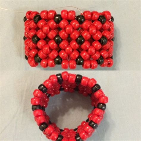 DIY: 3D Skull Kandi Cuff | Insomniac Kandi Cuff Patterns, Beading Patterns, Kandi Bracelets ...