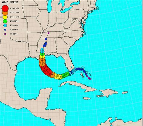 Hurricane Katrina Path Map | Terminal Map