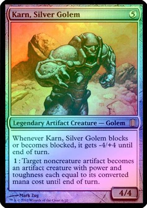 Magic The Gathering Single Card Karn, Silver Golem Oversized - ToyWiz