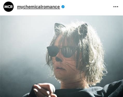 Gerard Way of My Chemical Romance Dressed as Kitty Cat Has Us Melting - Grimy Goods