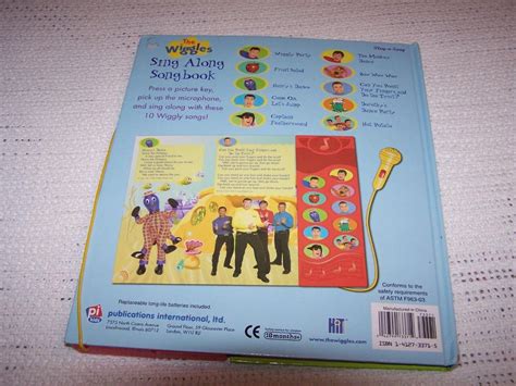 2004 The Wiggles Wiggly Play a Song Book Jukebox Musical Microphone ...