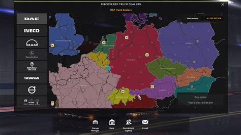 Colored Map V1.0 ETS2 - Euro Truck Simulator 2 mod / ETS2 mod