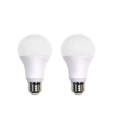 Ecosmart 60W Equivalent A19 Dimmable Smart Daylight (5000K +) LED Light Bulb (2-Pack) | The Home ...