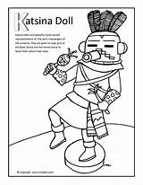Hopi Kachina Doll Coloring Page Sketch sketch template