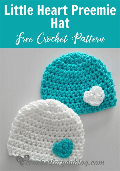 Little Heart Crochet Preemie Hat Free Pattern Crochet For You