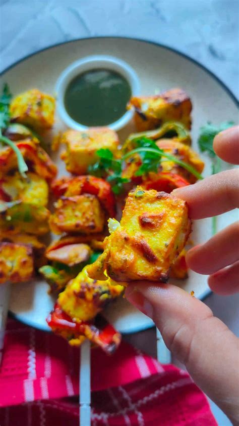 Air Fryer Paneer Tikka Recipe (Oven & Air Fried Methods) - Veg Buffet