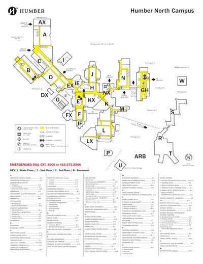 Humber College North Campus Map map by Avenza Systems Inc. - Avenza Maps | Avenza Maps