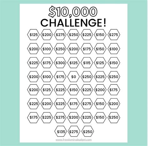 Save 10k Challenge Money Saving Challenge Printable Savings Tracker Savings Planner - Etsy UK ...