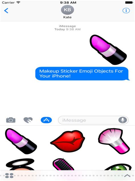 App Shopper: Emoji Objects : Makeup Stickers (Stickers)