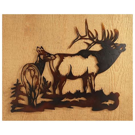 Elk Metal Wall Art | Metal wall art, Moose wall art, Dog wall art