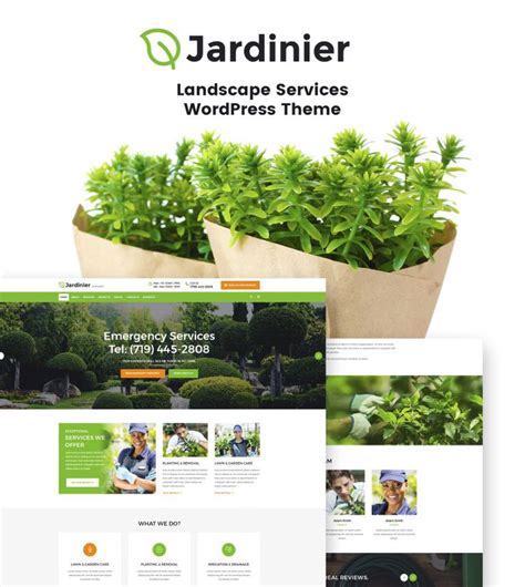 Jardinier - Landscaping Services WordPress Theme | Landscape services, Landscape plans ...