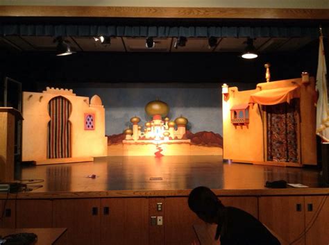 backdrop & 2 movable building fronts, Aladdin | Aladdin play, Aladdin, Aladdin musical