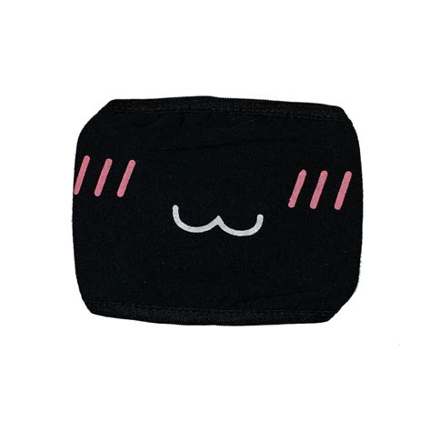 Cosplay Mask Face Mouth Mask Anime Smile Black One Size Fits Most