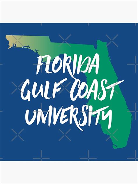 "Florida Gulf Coast University" Sticker for Sale by tlinton | Redbubble