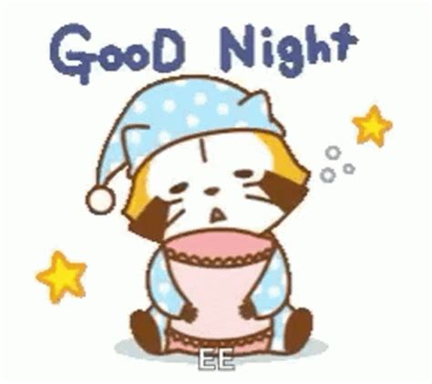 Good Night Raccoon GIF - GoodNight Raccoon Sticker - Discover & Share GIFs