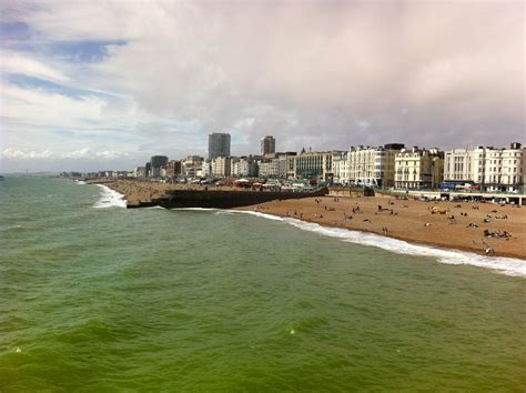 Brighton beach taken from the pier. | Brighton beach, England beaches, New york skyline