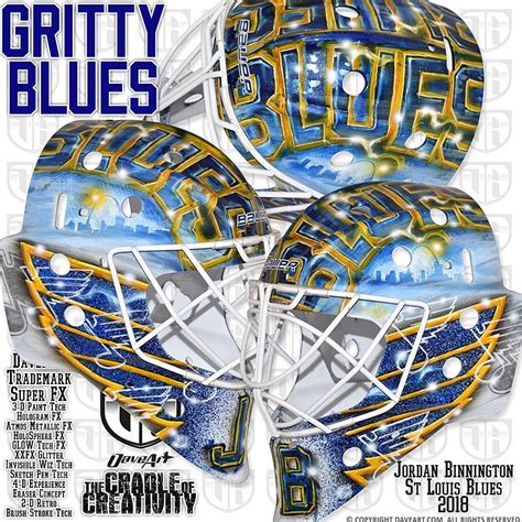 I Love Goalies!: Jordan Binnington 2018-19 Mask