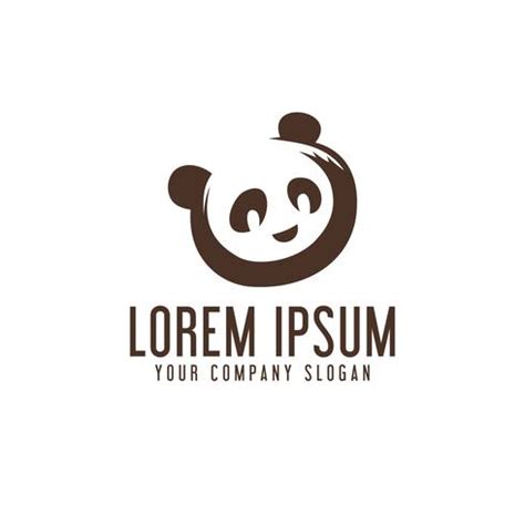 panda logo design concept template 603553 Vector Art at Vecteezy