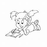 Doing Homework Black White Stock Illustrations – 99  sketch template