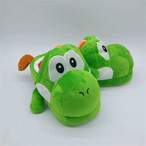 Anime Cartoon Bros Yoshi Plush Shoes Home House Winter Slippers for Children Women Men Kids ...