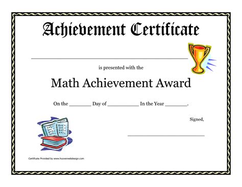 Math Certificate Template | Creative Professional Template