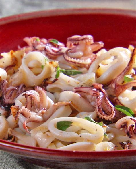 Grilled Calamari Recipe & Video | Martha Stewart