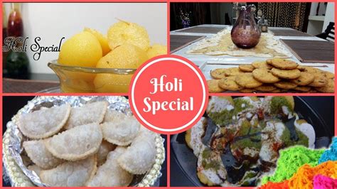 4 Holi special Recipes | Holi Snacks | Holi Sweets | Happy Holi 2019 - YouTube