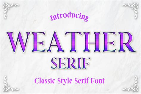 Weather Font by numnim · Creative Fabrica