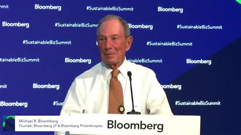 Michael Bloomberg Opens the Sustainable Business Summit - YouTube