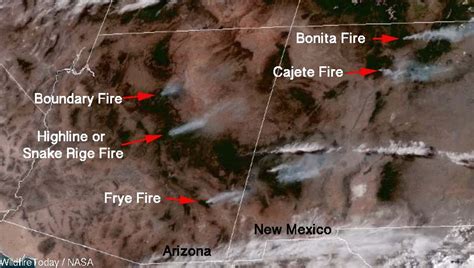 Wildfires In New Mexico Map