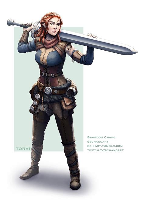 [Art][OC] Torvi, Human Barbarian Princess : r/DnD