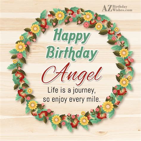 Happy Birthday Angel - AZBirthdayWishes.com