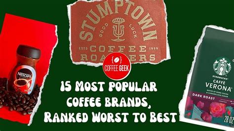 15 Most Popular Coffee Brands (2024) Ranked Worst To Best