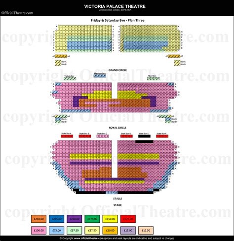 Victoria Palace Theater Seating Plan | Elcho Table