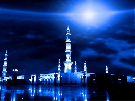 masjid_nabi_night – Islamic Insights